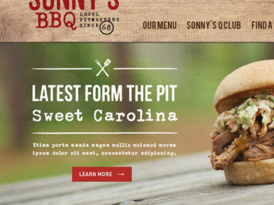 Restaurant Homepage bbq forrest grill logo restaurant rustic sandwich