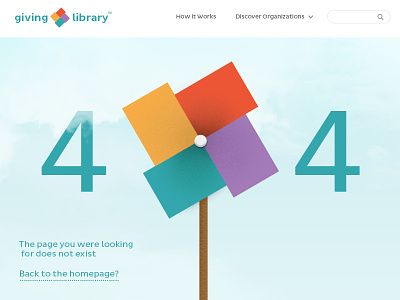 404 Page 404 pinwheel sky web