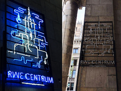 Palace of Culture and Science neon - RWE