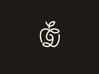Apple icon apple bartosz włodarczyk design icon line icon vector włodarczyk