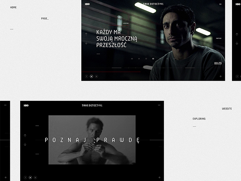 True detective website by Bartosz Włodarczyk on Dribbble