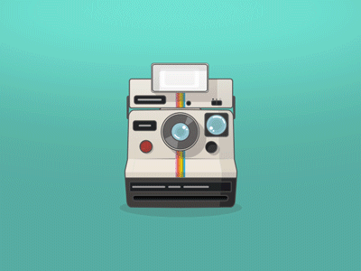 Selfie? 2d animation after effects animated gif animation camera gif polaroid retro vintage