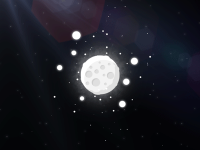 Lunar System after effects animated gif animation gif moon orbit space star