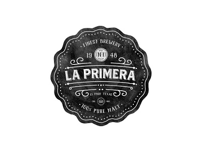 La Primera Brewery badge beer brewery logo vintage