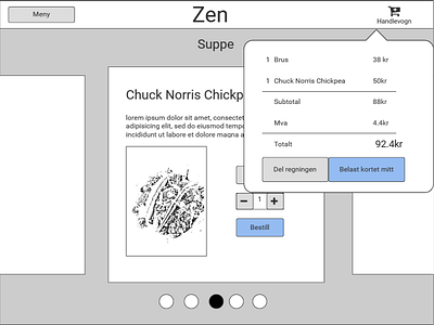 Zen - wireframe