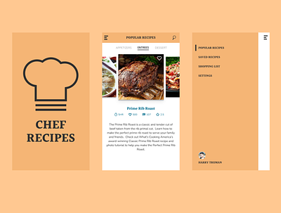 Chef Recipes - Recipe App cooking design challenge mobile recipe