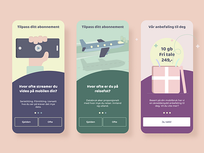 Mobilabonnement app konsept