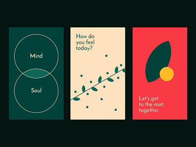 Grow Center — Cards branding cards center color design grow identity leaf leaves logo mind psychology soul style typography
