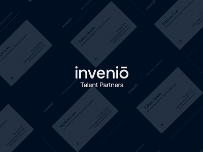 inveniō - Brand Identity animation branding branding book colors design guidlines invenio latin logo logotype minimal recruitment staffing styleguide symbol talent typography visual identity