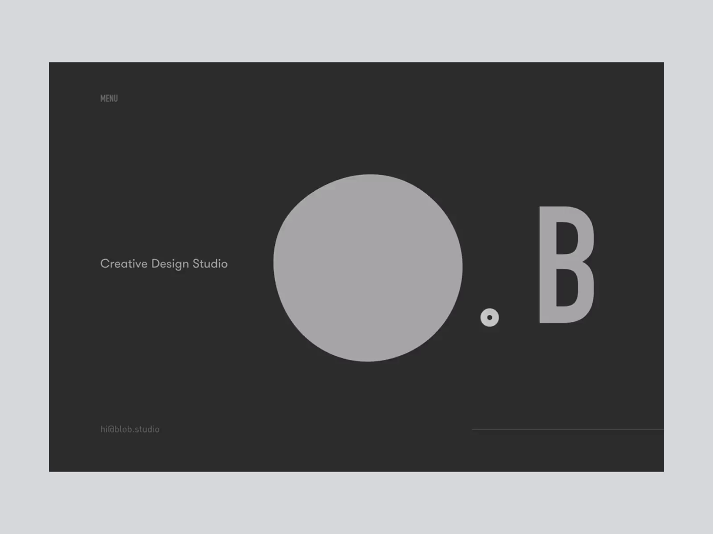 a blob studio web — Intro by Cristi Goia on Dribbble