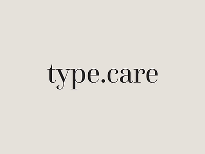 type.care — id animation brand branding design logo logotype minimal motion type typography