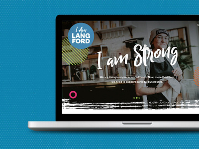 I am Langford branding design graphic design typography