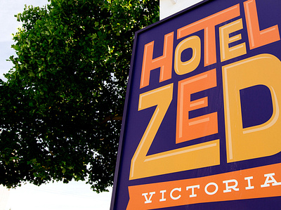 Hotel Zed Brand Development branding design graphic design illustration typography