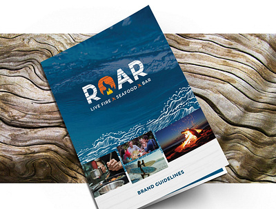 Roar Restaurant Brand Development branding design graphic design illustration typography