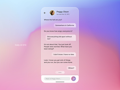 Mad Men Chat | Daily UI Challenge 013 100 day challenge chat daily dailyui ui