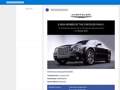 Chrysler | Daily UI Challenge 017