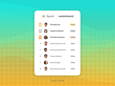 Sparck | Daily UI Challenge 019
