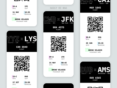 Daily UI Challenge 024 100 day challenge boarding pass daily dailyui ticket ui