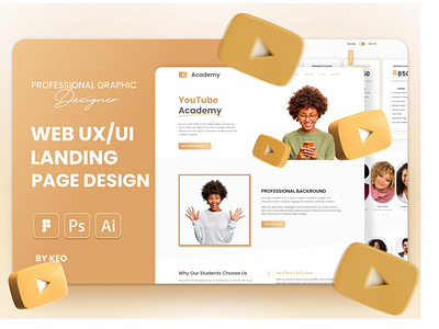 Youtube Academy UX/UI Website Concept Design