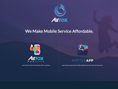 AirFox Mobility and AirFox App design illustration iu