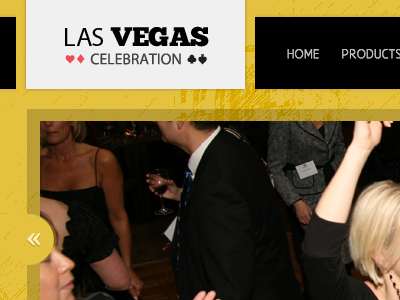 Las Vegas celebration design header logo site website