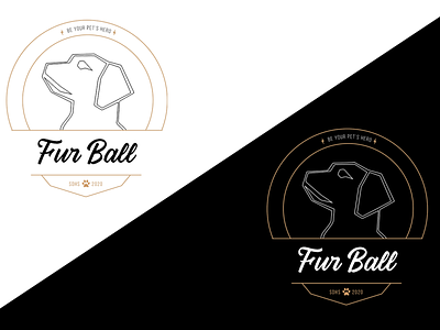 San Diego Humane Society Fur Ball Gala Logo design icon logo