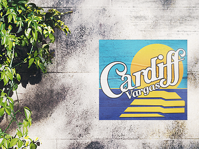 Cardiff Poster design logo print typography