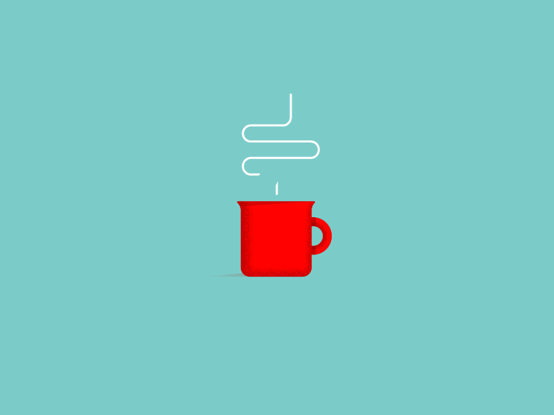 4 o'clock coffee adobe after effects animation caffeine coffee coffee mug graphic design illustrator jumpstart monday steam vector