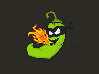 Jalapeñito beer beer label craft beer fire flames hot illustration inhopnito jalapeno jalapeno beer mask spicy ux ux ui vector