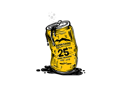 Yiccup beer beer label branding can design illustration illustrator type typography vector