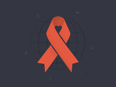 World Aids Day aids branding data visulization design flat illustration illustrator ribbon vector world aids day