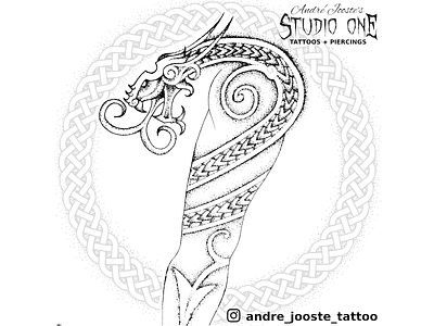 Serpent sleeve celtic celtic knot design dotwork dragon illustraion illustration norse norse mythology pointillism serpent tattoo tattoo art tattoo design viking viking logo vikings