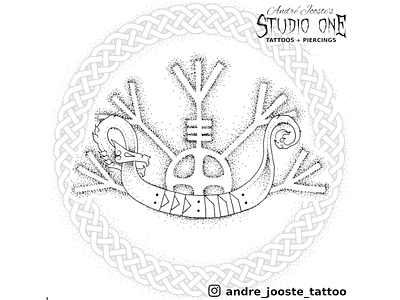 Drakker beserkergang celtic celtic knot design dotwork illustration norse norse mythology viking viking logo vikings
