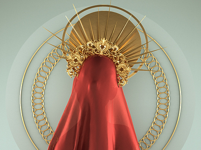 Red dress 3d after effects cinema4d red