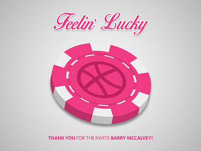 Dribbble Invite - Thank You