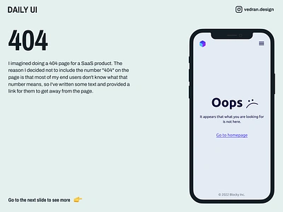 Daily UI 8 - 404 page 404 clean daily dailyui dark desktop illustration minimal mobile responsive saas tech ubuntu ui web