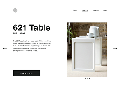 Dieter Rams - Product details page dieter rams minimal typography white