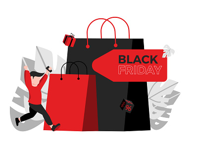 black friday flat design version 3 app banner black friday branding character colors design discount e commerce event flat flat design flat illustrastion flatdesign flyer mobile apps moment sale web design website