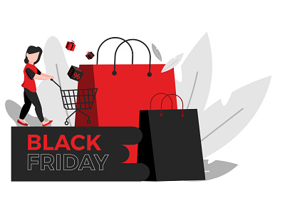 black friday flat design version 4 app banner black friday branding character colors design discount e commerce event flat flat design flat illustrastion flatdesign flyer mobile apps moment sale web design website