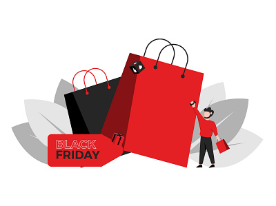 black friday flat design version 6 app banner black friday branding character colors design discount e commerce event flat flat design flat illustrastion flatdesign flyer mobile apps moment sale web design website