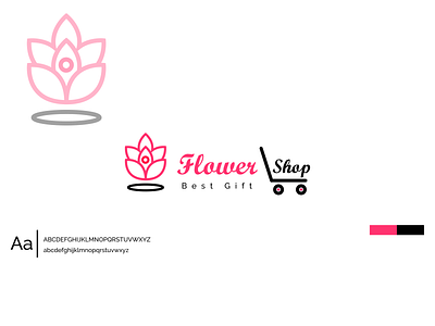 flower shop 01 icon illustration logo ui