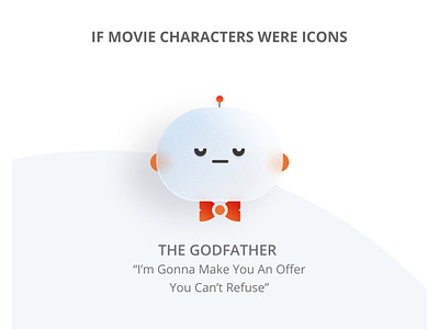 "The Godfather" as a Glassmorphic icon creative design figma godfather graphic design hollywood icon design icons illustration movie ui