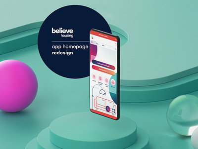 Concept Design for Believe Housing Mobile App app app design app interface design figma illustration interface design mobile app design ui uiux ux