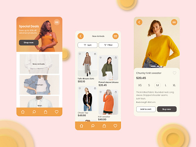 Clothes store mobile app app clothes clothing design fashion fashion app mobile shopping store ui