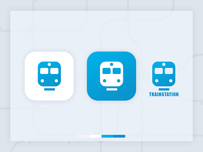 Daily UI: #005 App Icon app clean daily ui dailyui design icon icon app logo mobile train train station trainstation ui ux