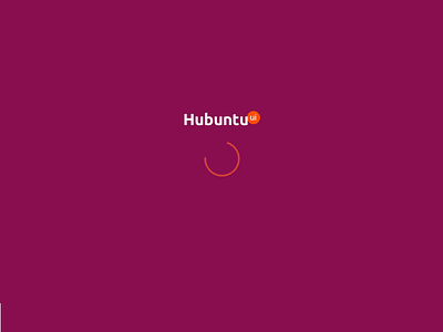 Hubuntu UI - loader admin dashboard design interface linux loader material ubuntu ui user ux