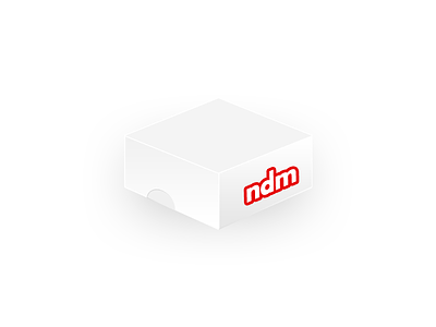 ndm app box desktop flat gui icon javascript logo npm red white