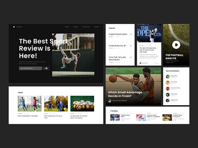 #Exploration - Sport News app daily ui design exploration interface news newsletter nice portofolio redesign sport ui ux website