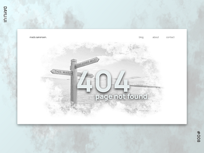 Dayli UI #008 - 404 Page