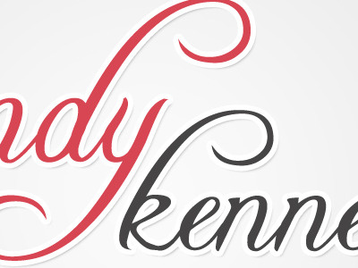 Sandy Kennerly Hair Salon Logo hair logo salon script